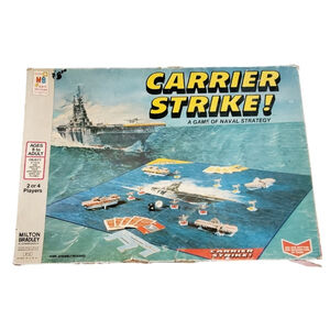 Vintage Carrier Strike! 1977 Board Game Milton Bradley Incomplete